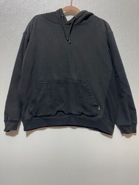 3/$30 Men's Black Pullover Hoodie Sweatshirt with Special Divided Pocket